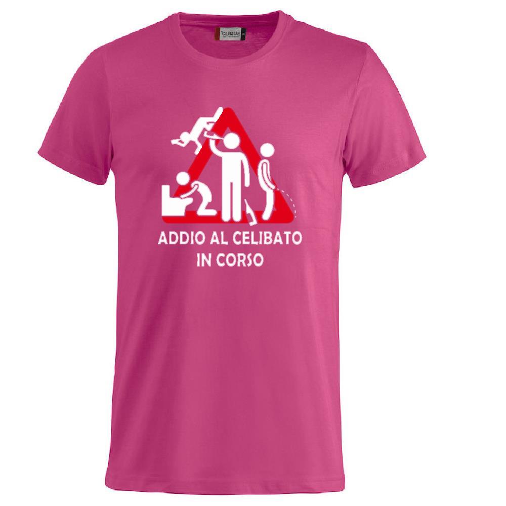 T-Shirt Addio al Celibato In Corso , Dietro  “Attenzione Ubriachi” – Maglietta Divertente con Doppia Stampa Fronte/Retro – PS 27431 - A071