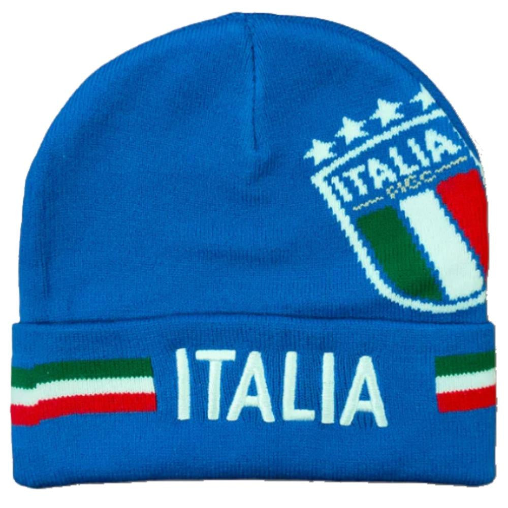 Berretto Invernale FIGC Italia con Scritta Ricamata – Taglia Unica Adulto – PS 30780