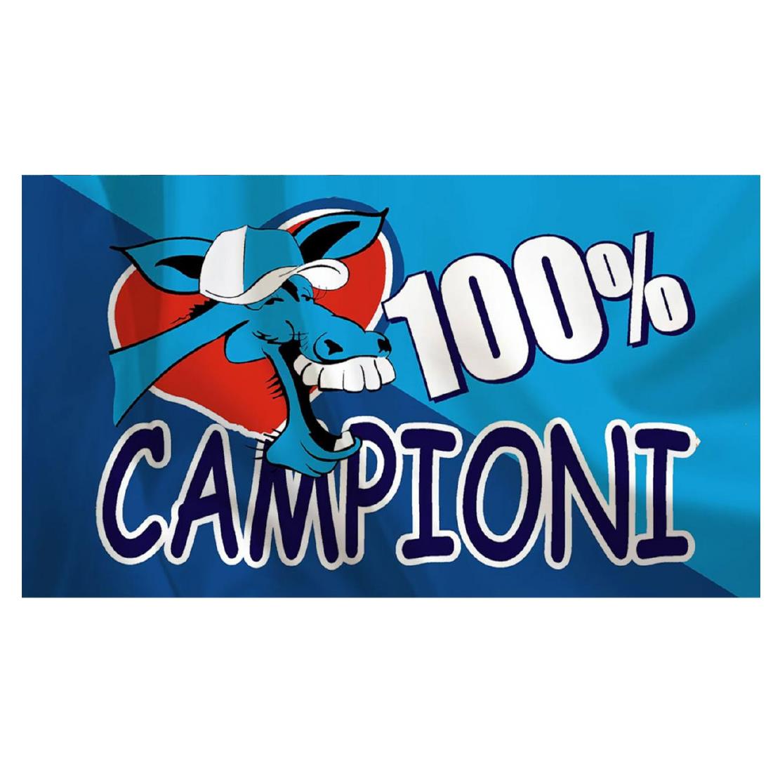 Bandierone Gigante “Campioni – Ciuccio Napoletano” – Stadio 175 × 285 PS 30876