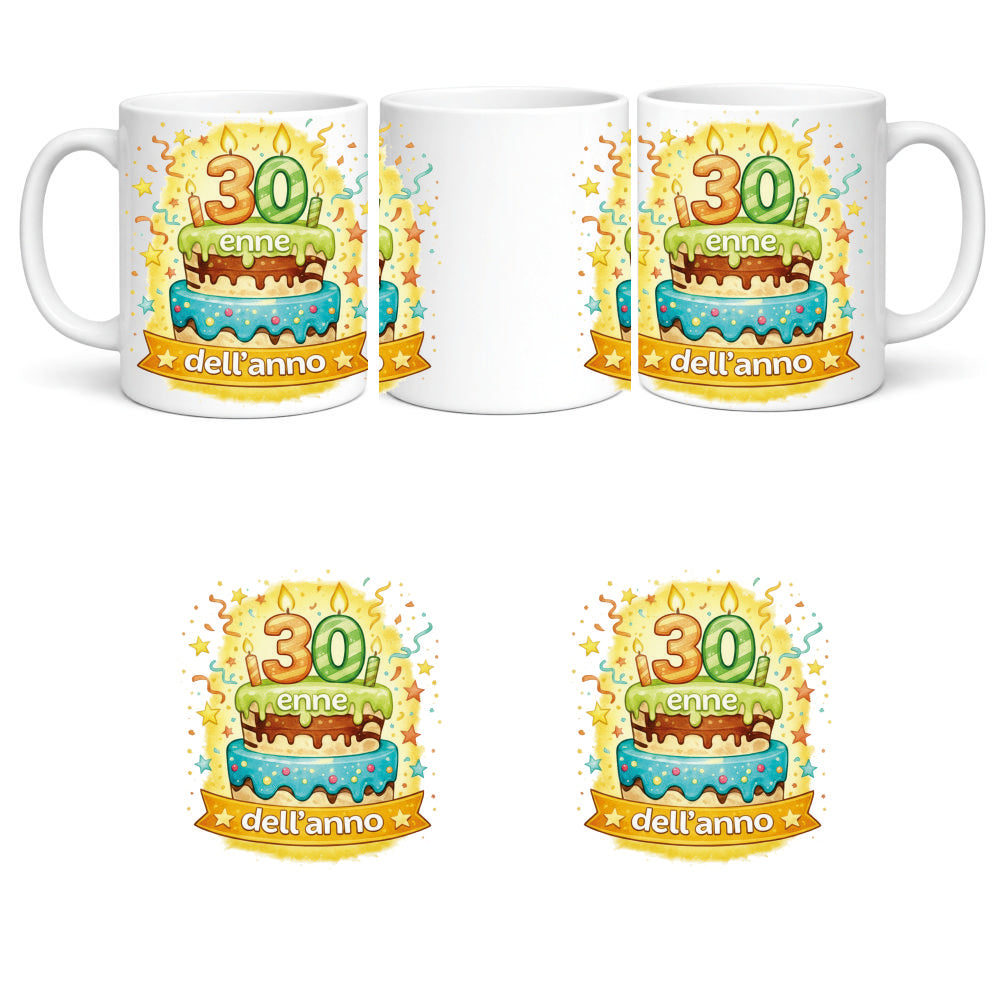 Tazza in Ceramica Torta di compleanno – Tazza Personalizzata PS 09370-0004