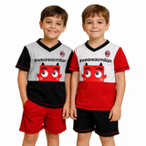 Pigiama Milan Corto Bambino – AC MILAN Personalizzabile – PS 30108