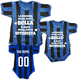 Body Neonato “Mamma Mi Ha Fatto Bello/Bella – Papà Mi Ha Fatto Interista” – PS 32768-010