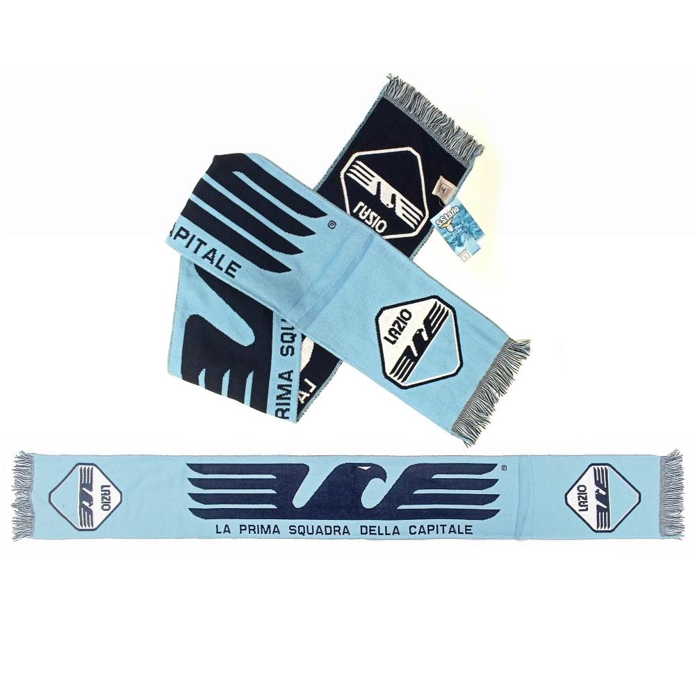 Sciarpa da Stadio Jacquard Bianco/Celeste – Prodotto Ufficiale S.S. Lazio Cod. PS 33000