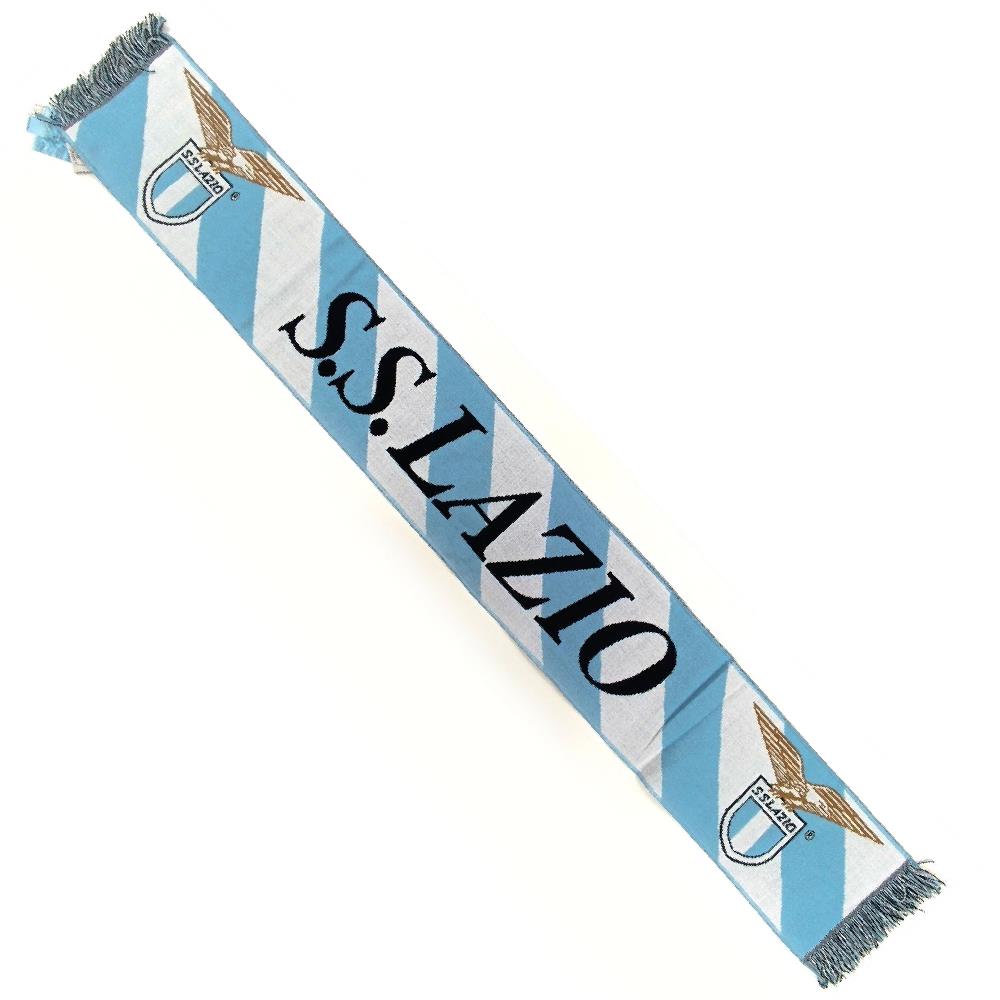 Sciarpa da Stadio Jacquard Bianco/Celeste – Prodotto Ufficiale S.S. Lazio Cod. PS 33002
