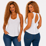 Canotta Donna in Jersey Fiammato Slub Tanktop Lady Personalizzabile PS 37013
