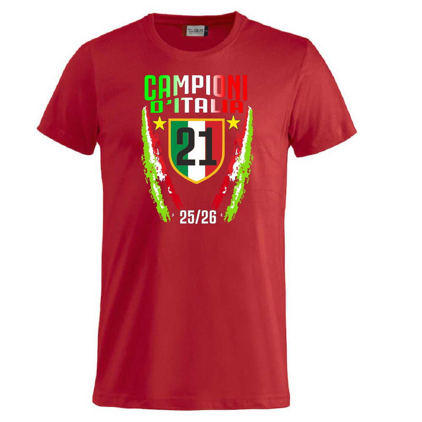 T-Shirt Inter Campione d’Italia 2025/2026 – Seconda Stella 21 Scudetti – PS 27431-A040 INT