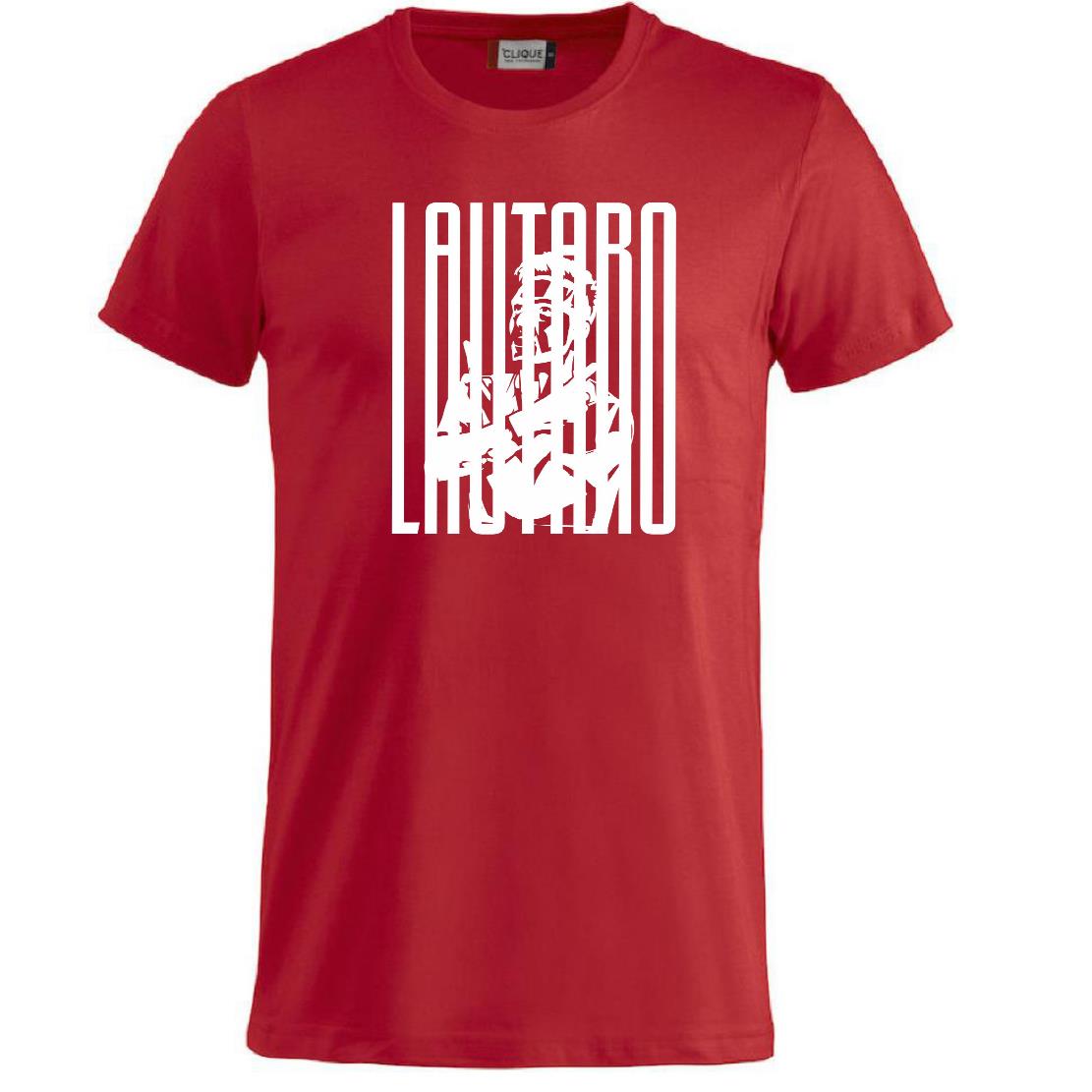 T-Shirt Lautaro Martinez Magliette Tifosi Interisti Maglietta in Cotone Abbigliamento Calcio PS 27431-A033