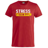 T-Shirt Uomo “Stress Attenzione 99%” – Maglietta Simpatica e Divertente PS 27431-A002