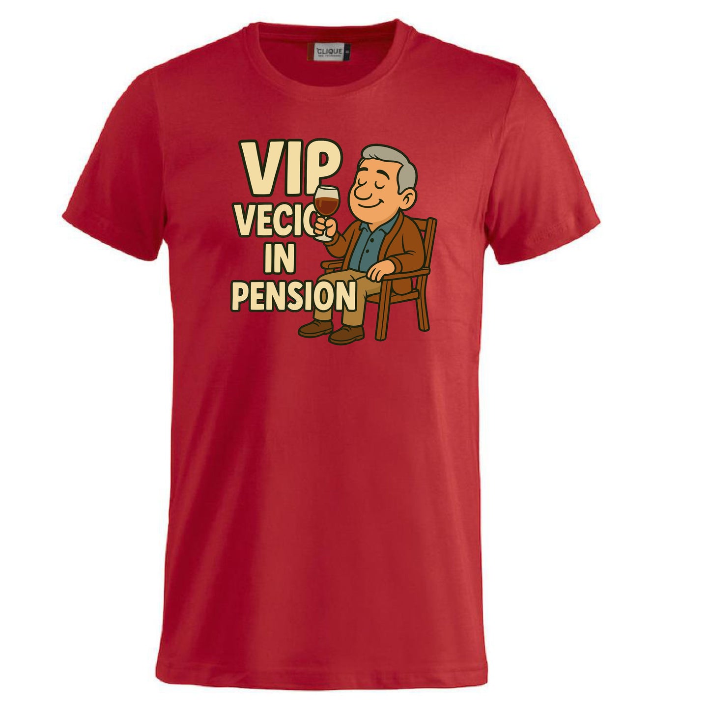 T-Shirt Personalizzabile “VIP Vecio in Pension” – Personalizzabile con Nome – PS 27431-A132