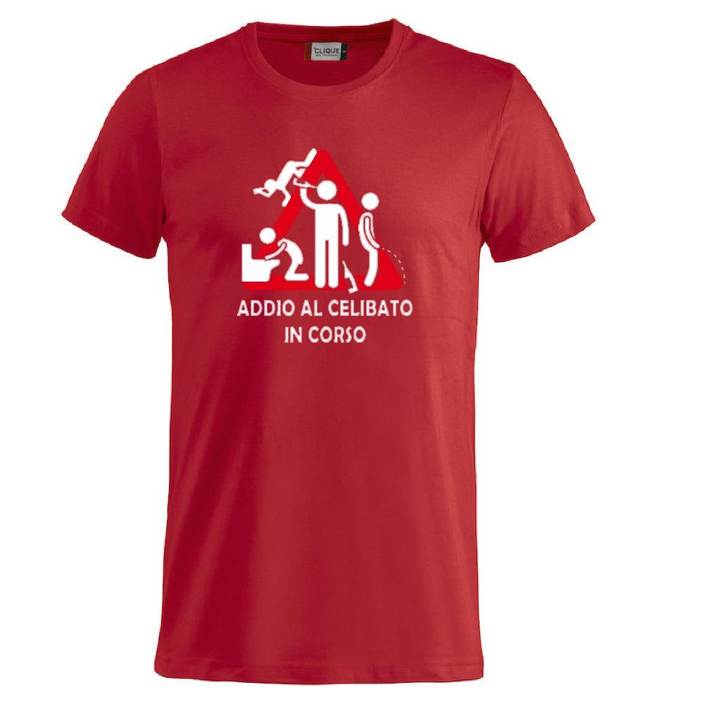 T-Shirt Addio al Celibato In Corso , Dietro  “Attenzione Ubriachi” – Maglietta Divertente con Doppia Stampa Fronte/Retro – PS 27431 - A071