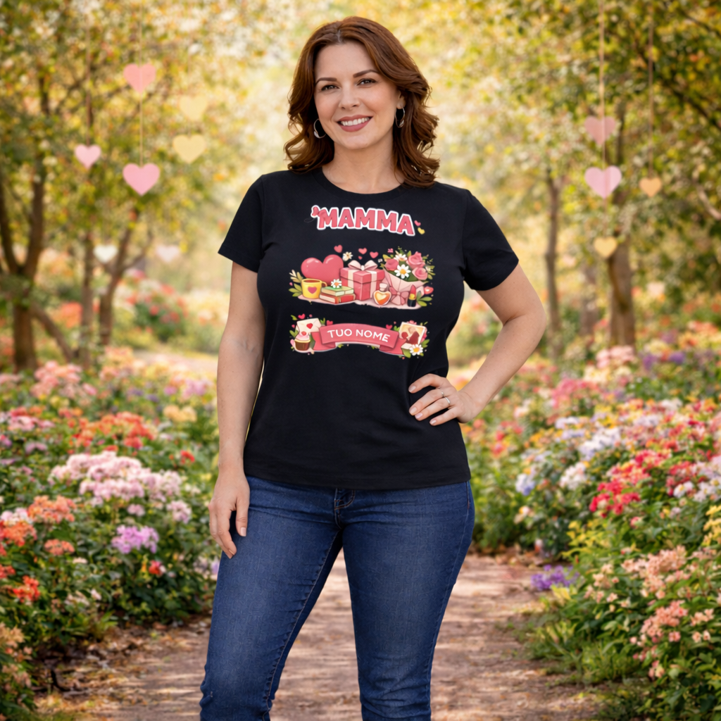 T-Shirt Donna Festa Della Mamma ,  Personalizzabile – Idea regalo – PS 28870-031