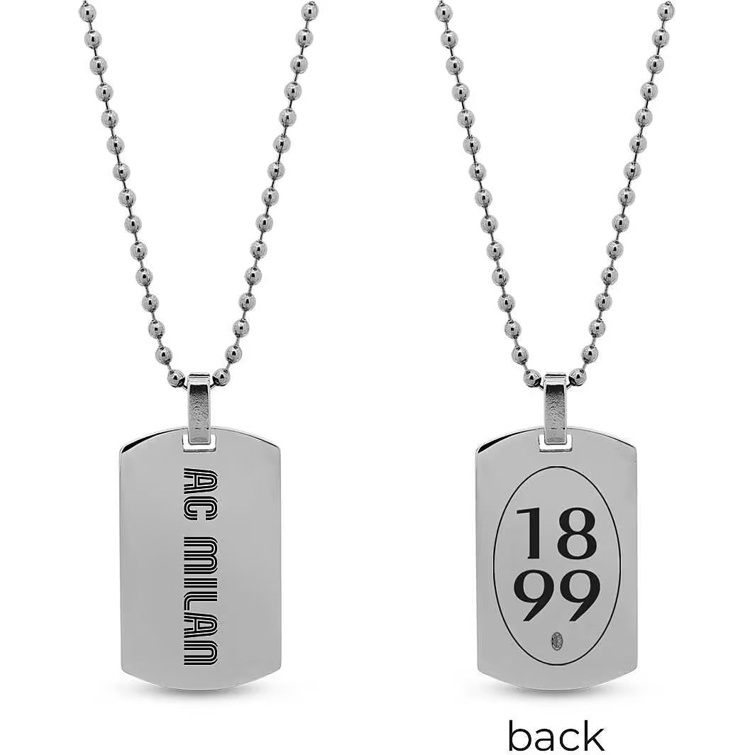 Collana da uomo AC Milan B-MC007UAS in acciaio inossidabile – Cod. 38045