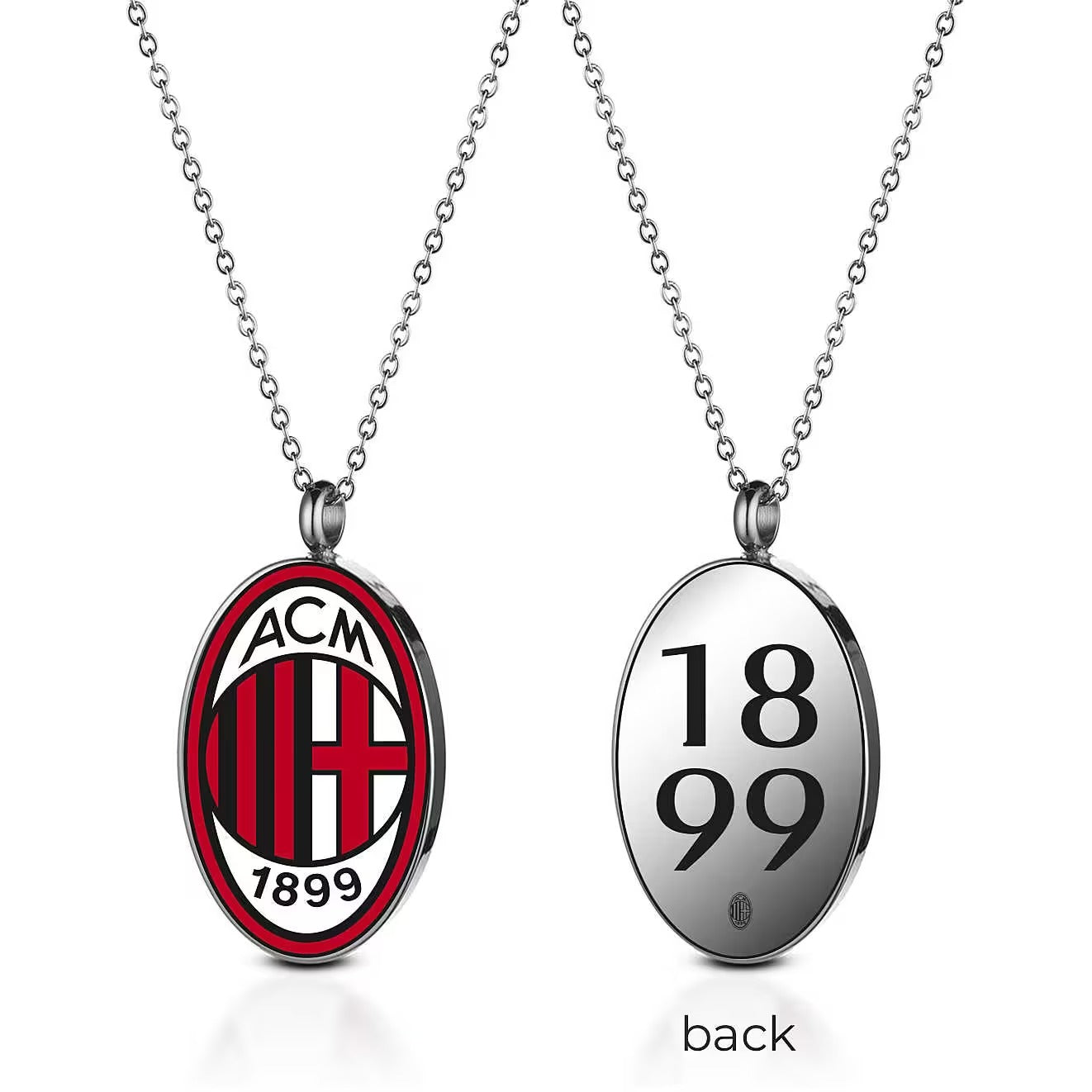 Collana da uomo AC Milan B-MC001UAR in acciaio inossidabile – Cod. 38047