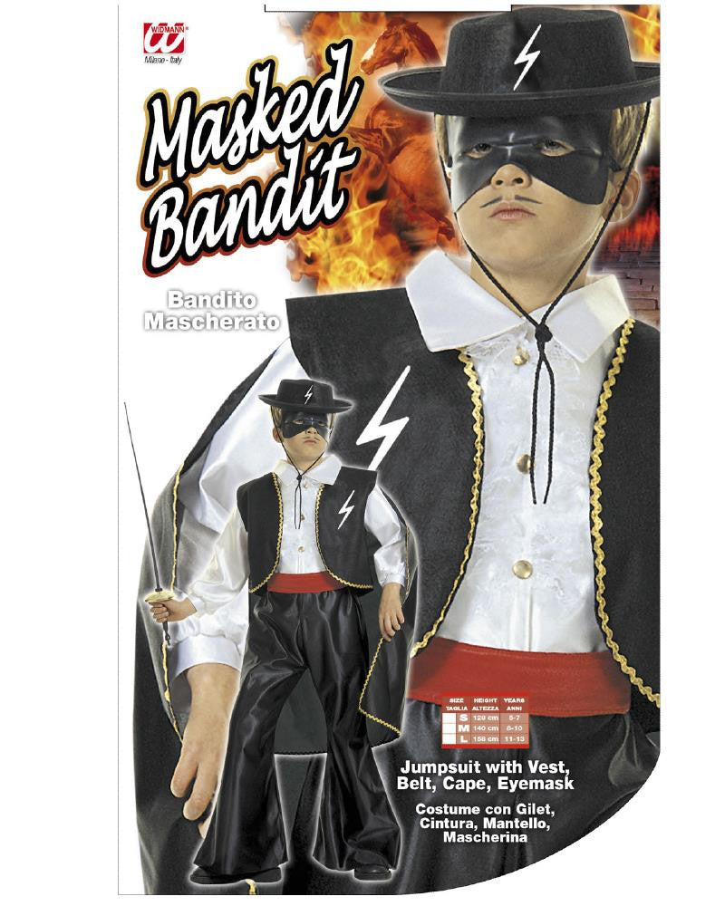 Costume di Carnevale Bambino Bandito Mascherato – PS 26388