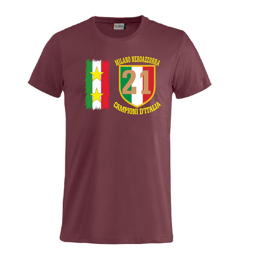 T-Shirt Calcio Inter Campioni d’Italia Serie A – 21 Scudetti Seconda Stella – PS 27431-A068
