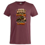 T-Shirt Papa' Russi Come Un Trattore Ma Ti Voglio Bene Piu' Del Rumore – Maglietta Personalizzabile PS 27431-A-145