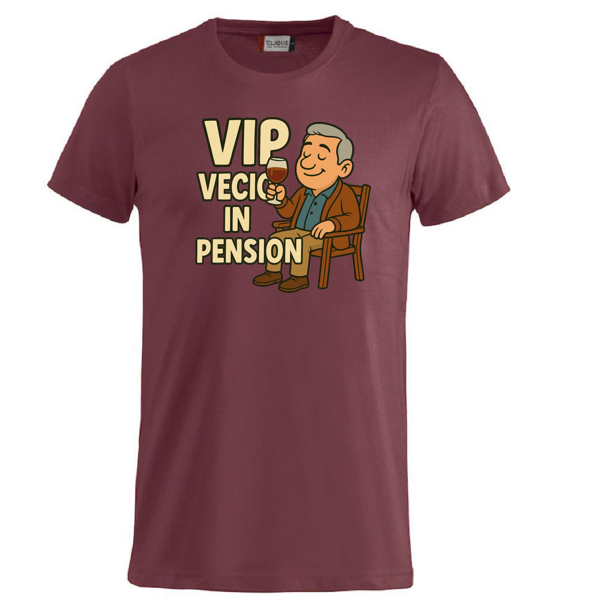 T-Shirt Personalizzabile “VIP Vecio in Pension” – Personalizzabile con Nome – PS 27431-A132