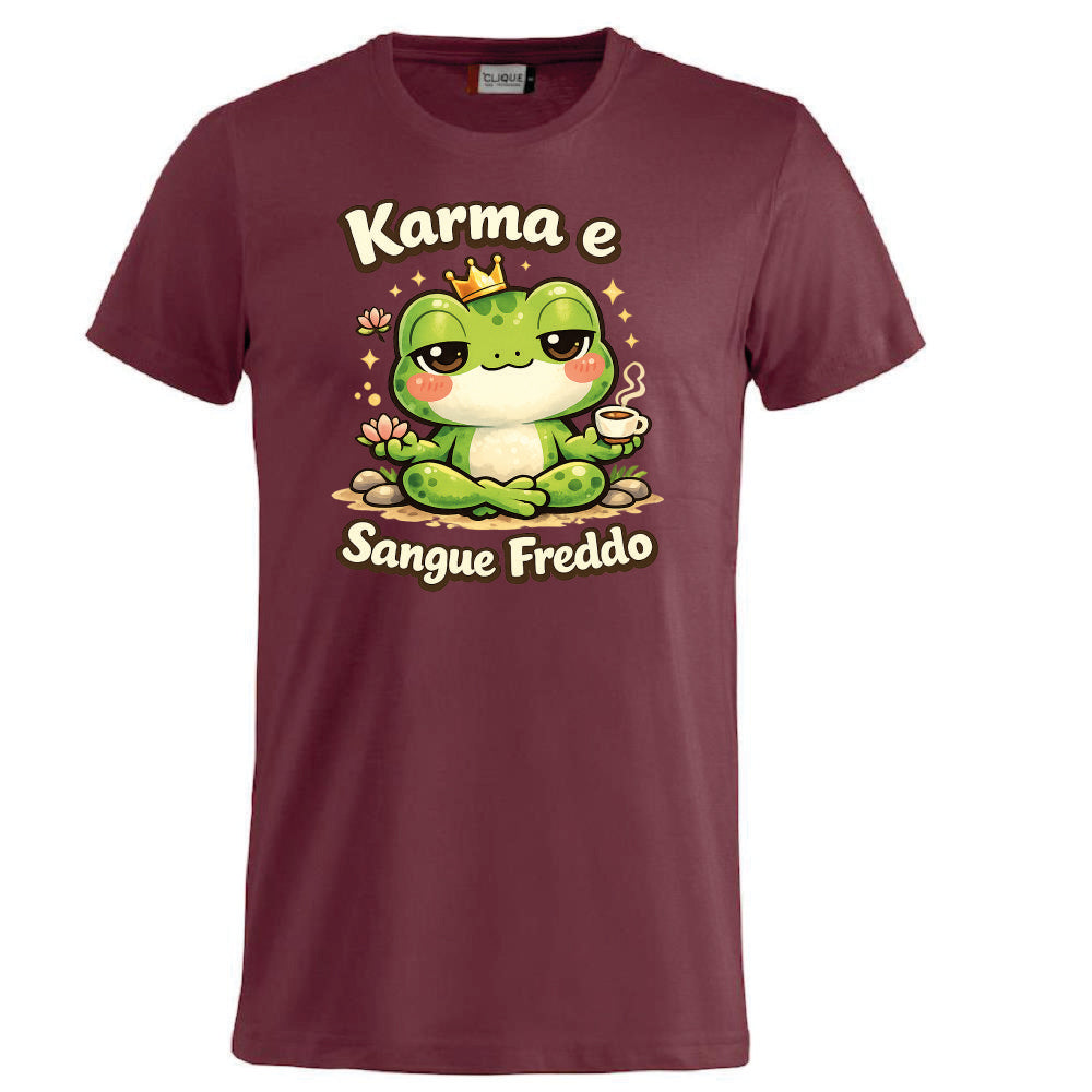 T-shirt Adulto e Bambino Unisex – Rana Karma e sangue freddo - PS 27431-A140