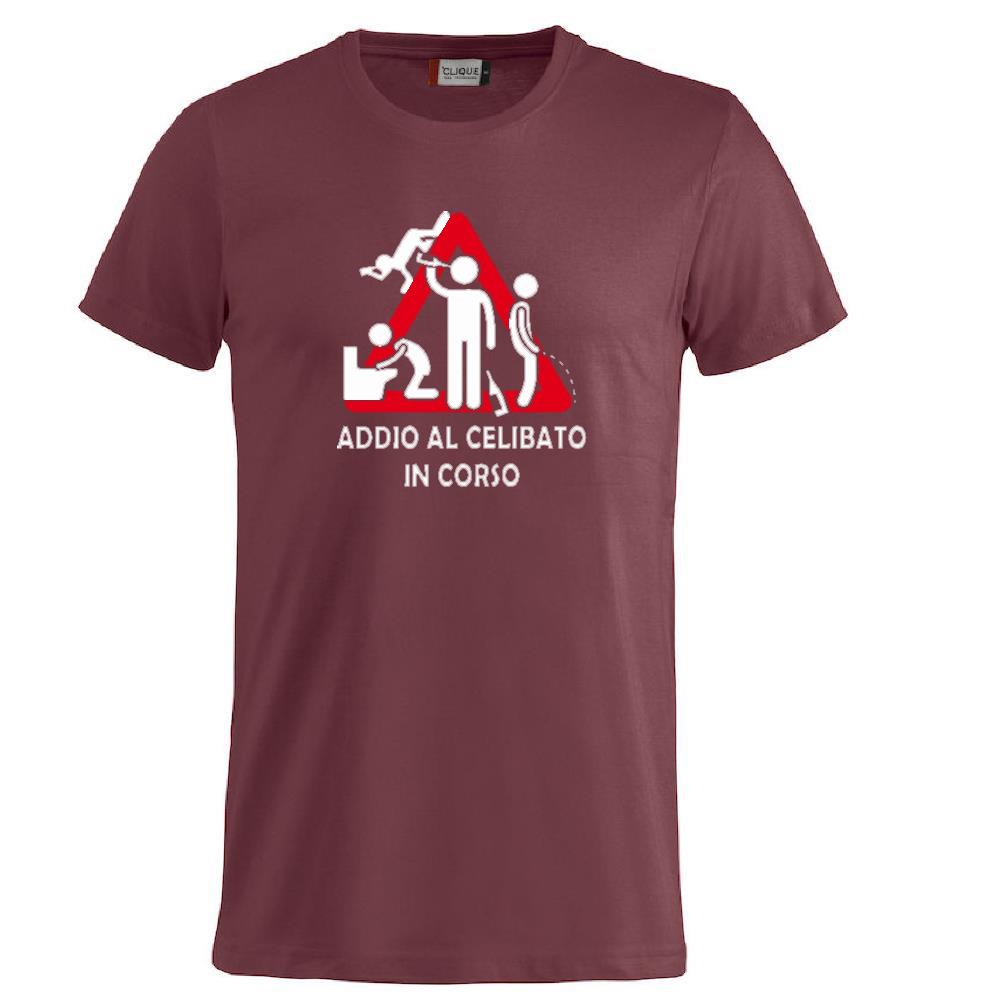 T-Shirt Addio al Celibato In Corso , Dietro  “Attenzione Ubriachi” – Maglietta Divertente con Doppia Stampa Fronte/Retro – PS 27431 - A071