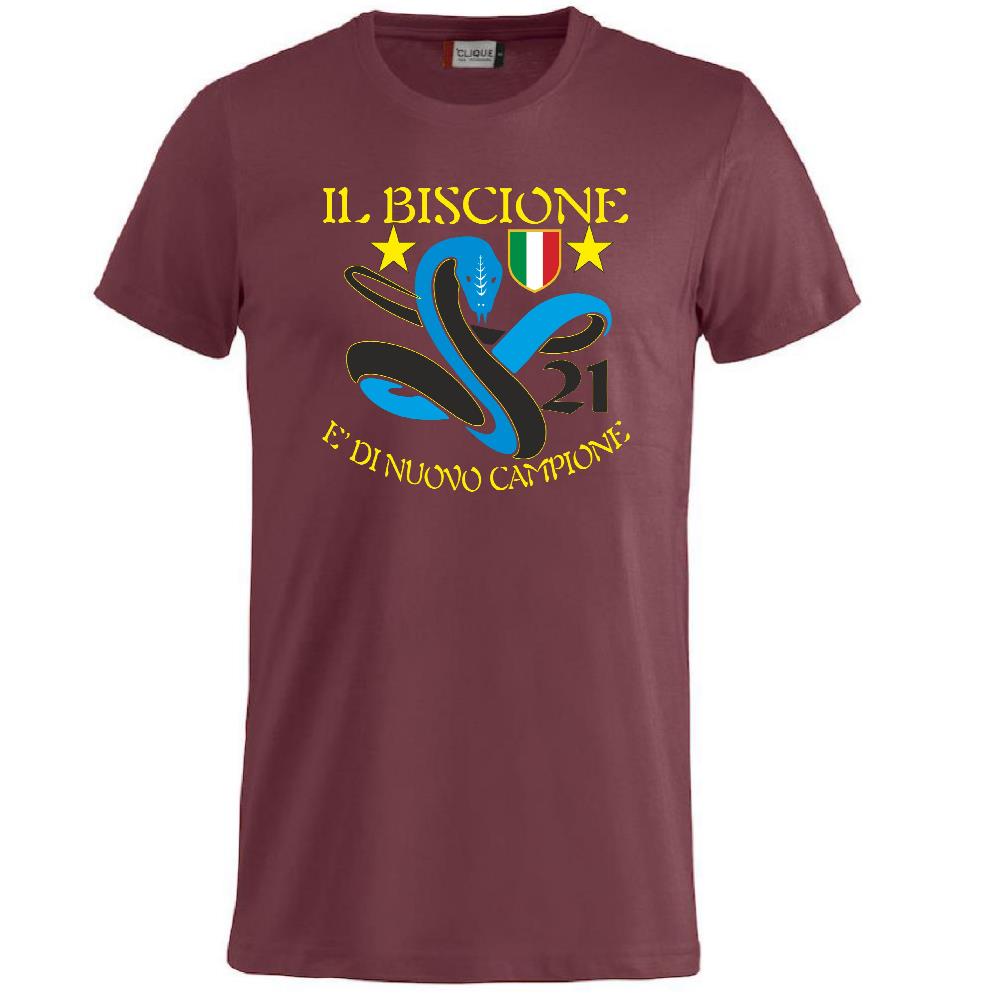 T-Shirt Calcio Inter Biscione Campioni d’Italia 25/26 – 21 Scudetti – PS 27431-INT-02