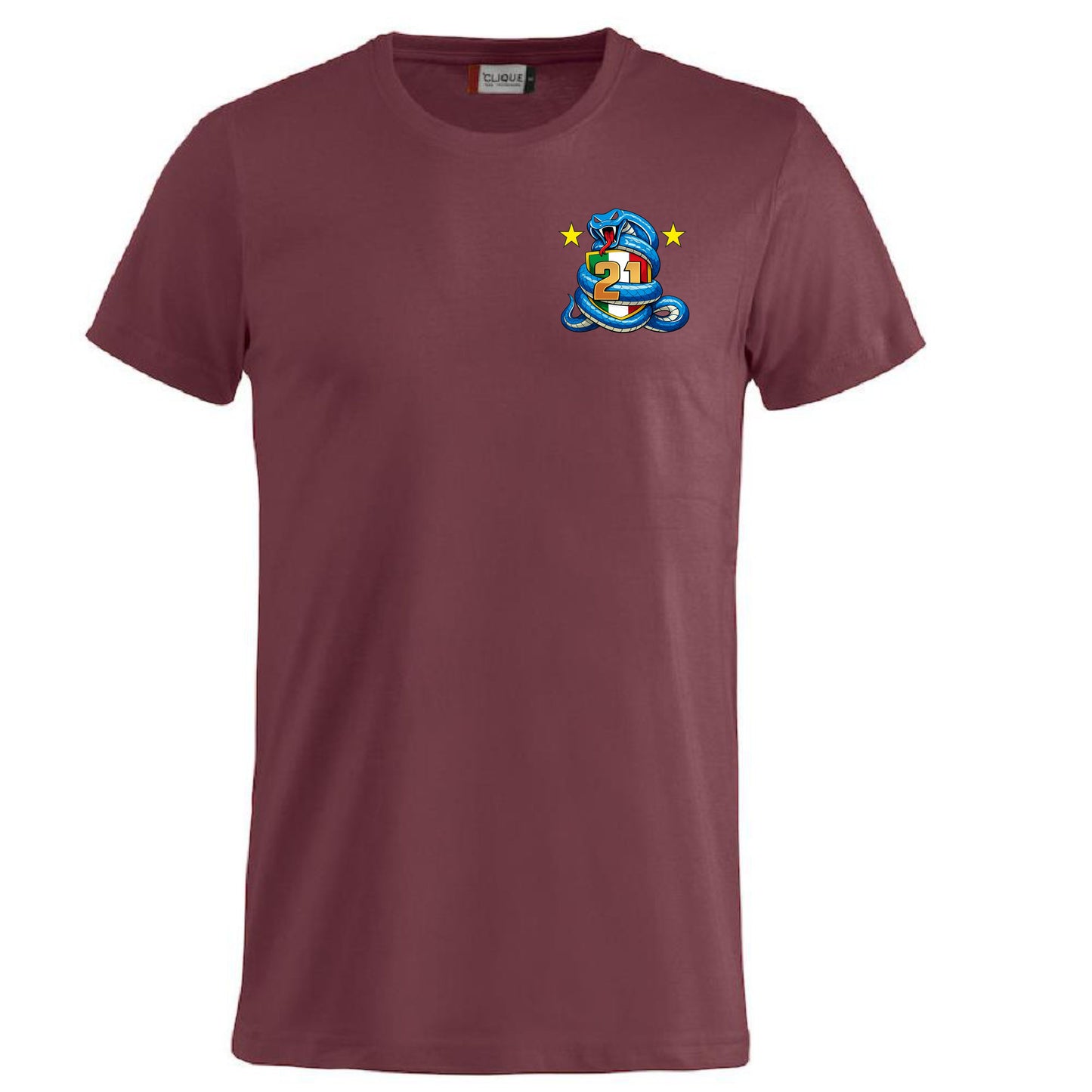 T-Shirt Neroazzurri Campioni d’Italia 2025/2026 –  21 Scudetti 100% Cotone  – PS 27431-INT-09