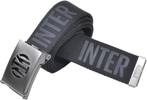 Cintura INTER in Tessuto – Taglia Unica con Chiusura a Fibbia – Prodotto Ufficiale FC INTERNAZIONALE – Mod. PS 39072