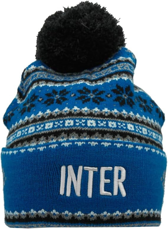 Berretto Natalizio FC Internazionale Milano con Pon Pon – Cappello Ufficiale – Mod. PS 39084