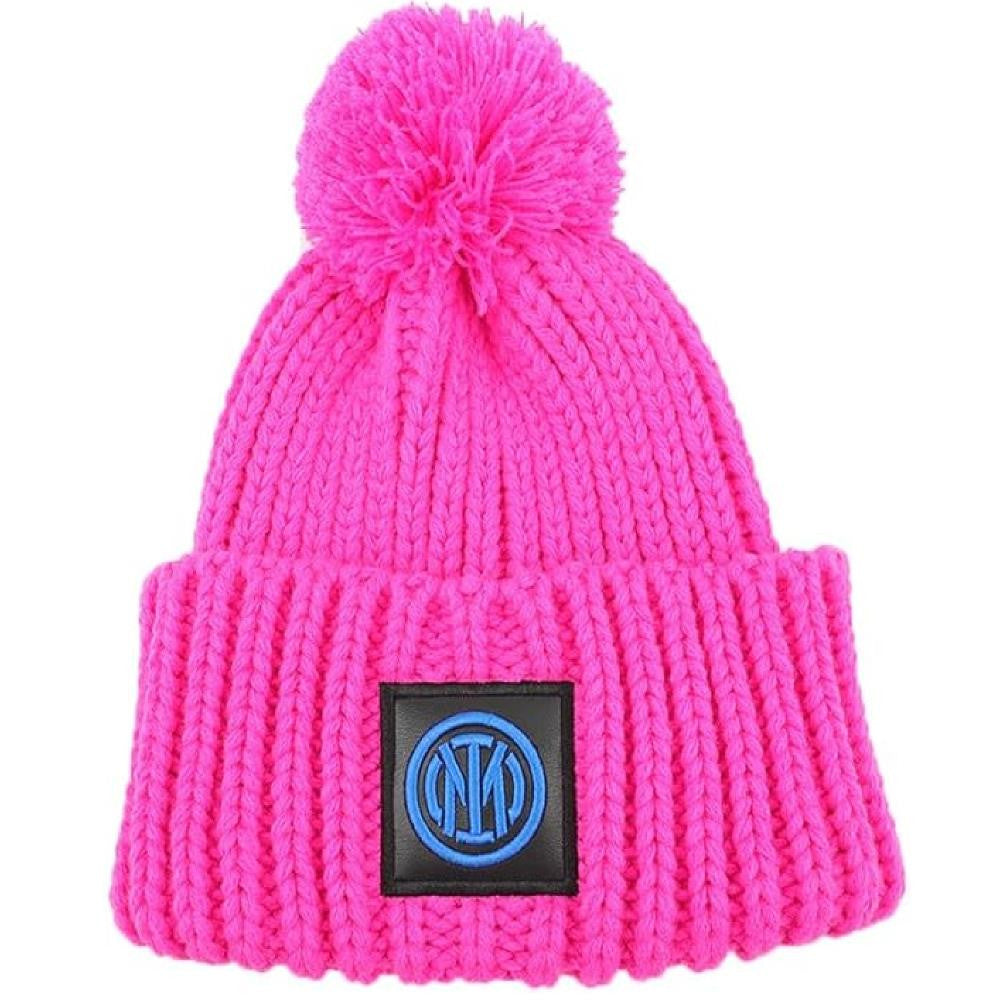 Berretto con Pon Pon Inter – Cappello Ufficiale con Logo FC INTERNAZIONALE – Mod. PS 39103
