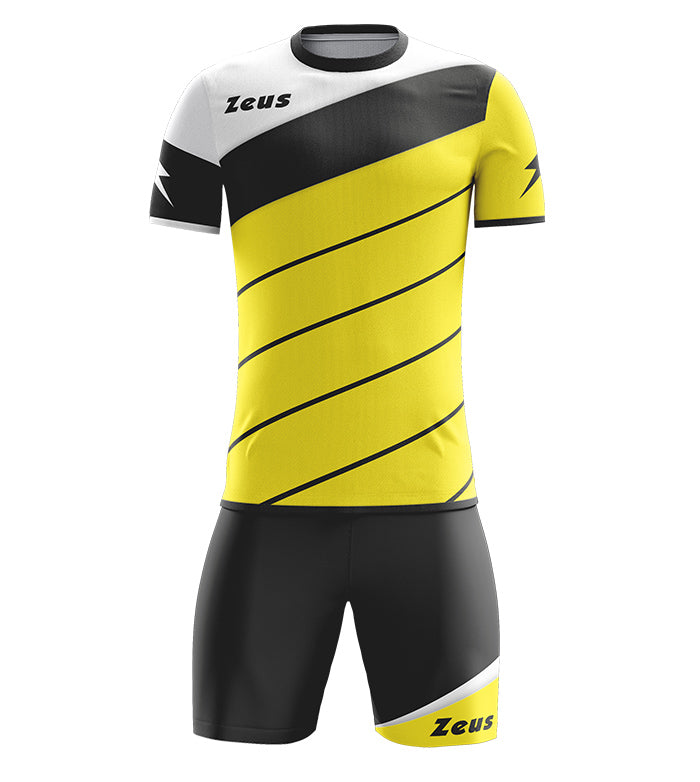 Completo Calcio Zeus Kit Lybra – T-shirt e Pantaloncini Manica Corta – Personalizzabile Loghi, Nome Numero PS 12809