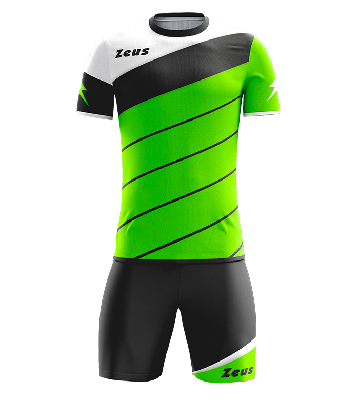 Completo Calcio Zeus Kit Lybra – T-shirt e Pantaloncini Manica Corta – Personalizzabile Loghi, Nome Numero PS 12809