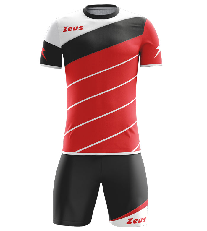Completo Calcio Zeus Kit Lybra – T-shirt e Pantaloncini Manica Corta – Personalizzabile Loghi, Nome Numero PS 12809