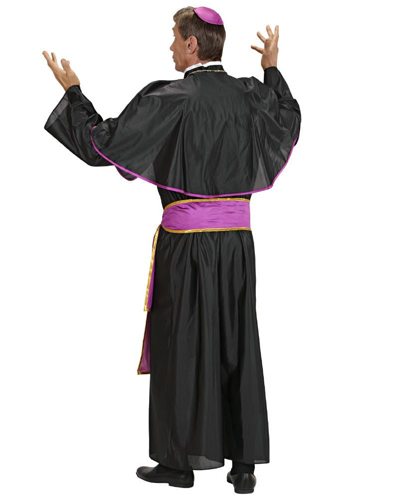Costume di Carnevale Uomo Travestimento Cardinale - Chiesa Ecclesiastici – PS 26211