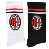 Set 2 Paia Calze Tennis in Spugna – Prodotto Ufficiale AC MILAN Cod. PS 46577