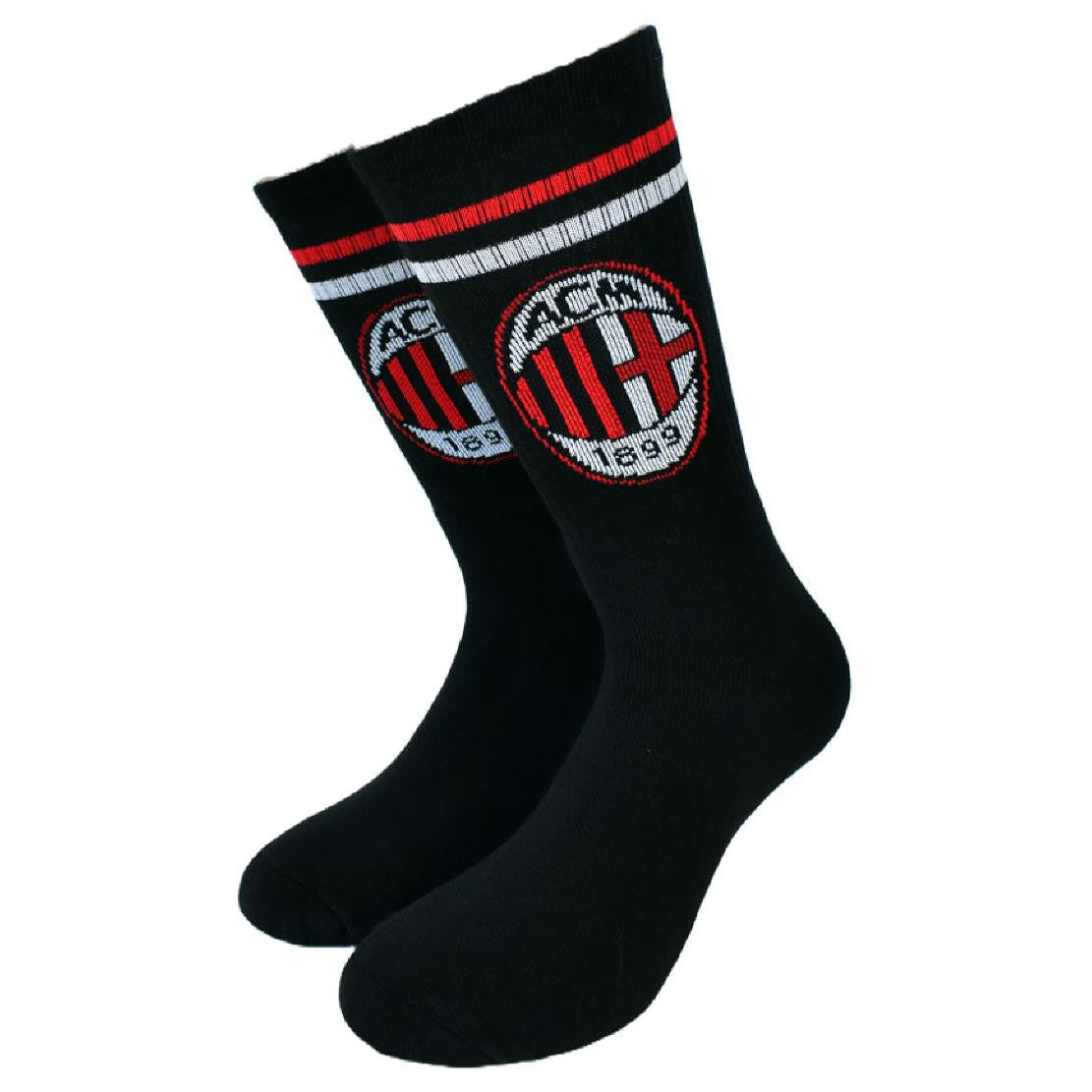 Set 2 Paia Calze Tennis in Spugna – Prodotto Ufficiale AC MILAN Cod. PS 46577