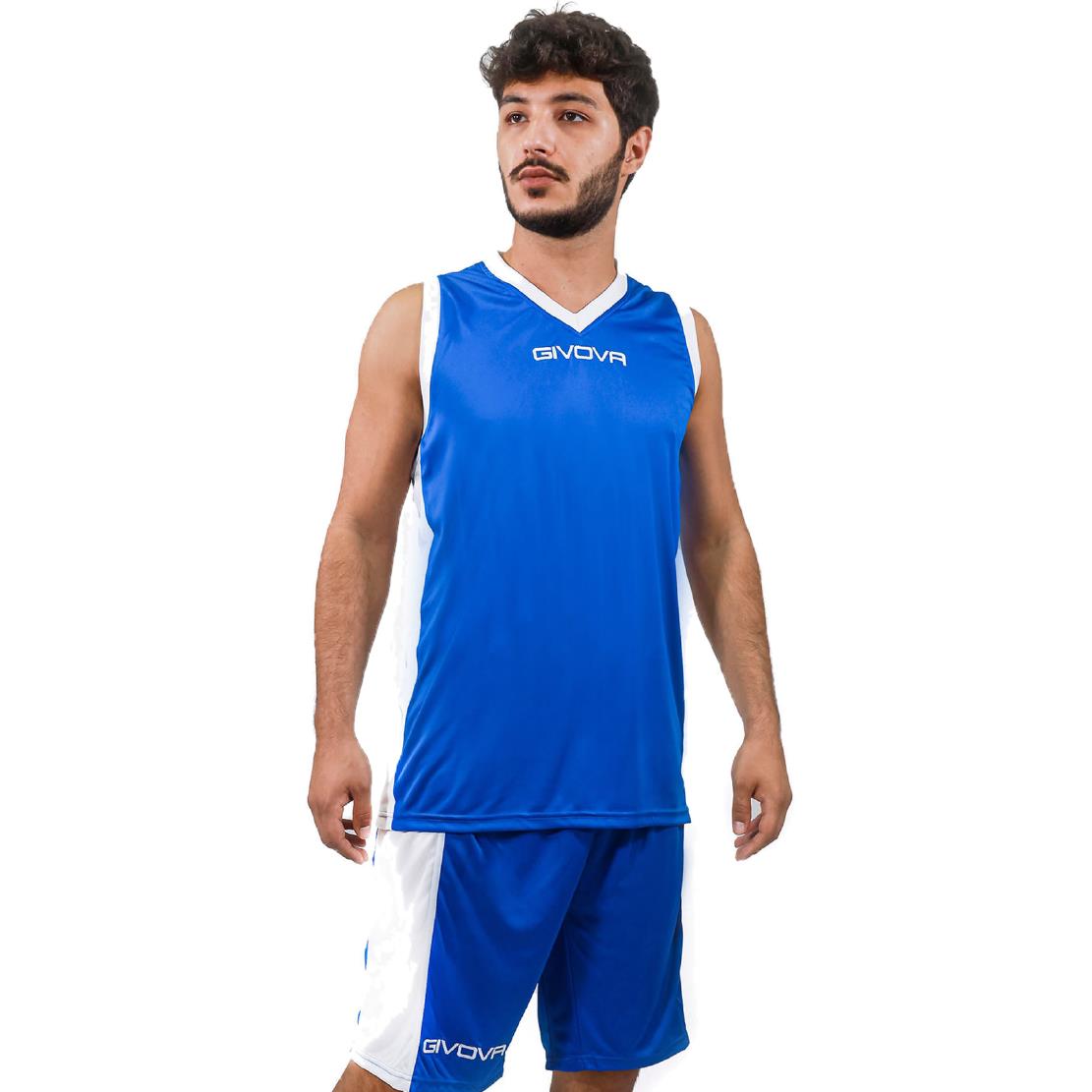Kit Basket Power Givova Completo Basket Uomo Ragazzo Poliestere Interlock PS 41356 PRS