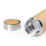 Thermos in Acciaio e Bambù a Doppia Parete con Infusore Tè Rimovibile – 500 ml PS 00522 PRS