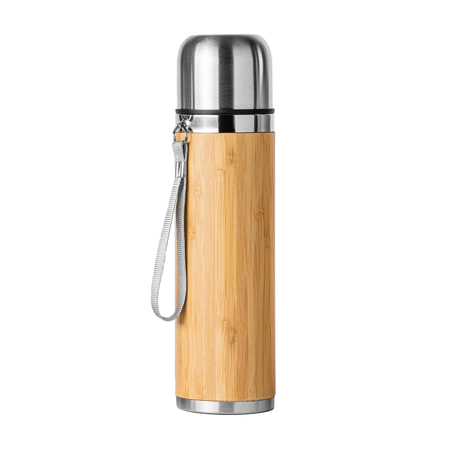 Thermos in Acciaio e Bambù a Doppia Parete – 420 ml – Cod. PS 00521 PRS