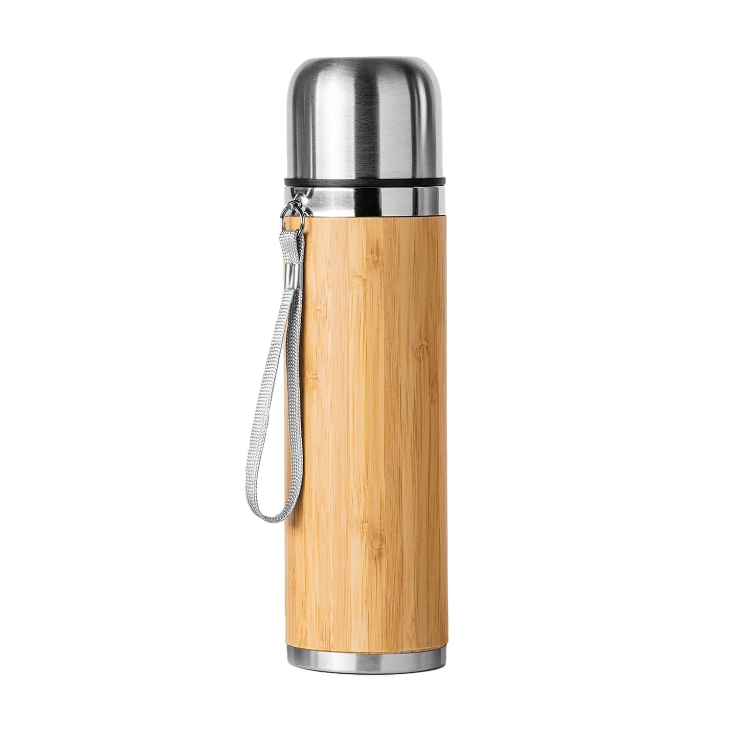 Thermos in Acciaio e Bambù a Doppia Parete – 420 ml – Cod. PS 00521 PRS