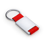Portachiavi in Metallo con Cinturino in Poliestere Personalizzabile PS 00150