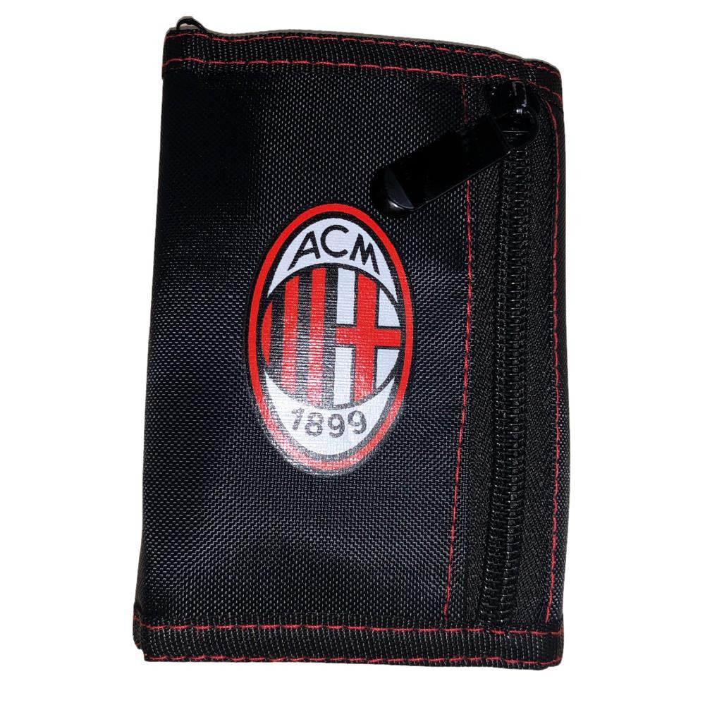 Portafoglio a Strappo Nero – Prodotto Ufficiale AC Milan Cod. PS 40729