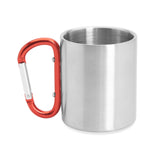 Tazza in Alluminio con Moschettone 230 ml – Personalizzabile  – PS 00530 PRS