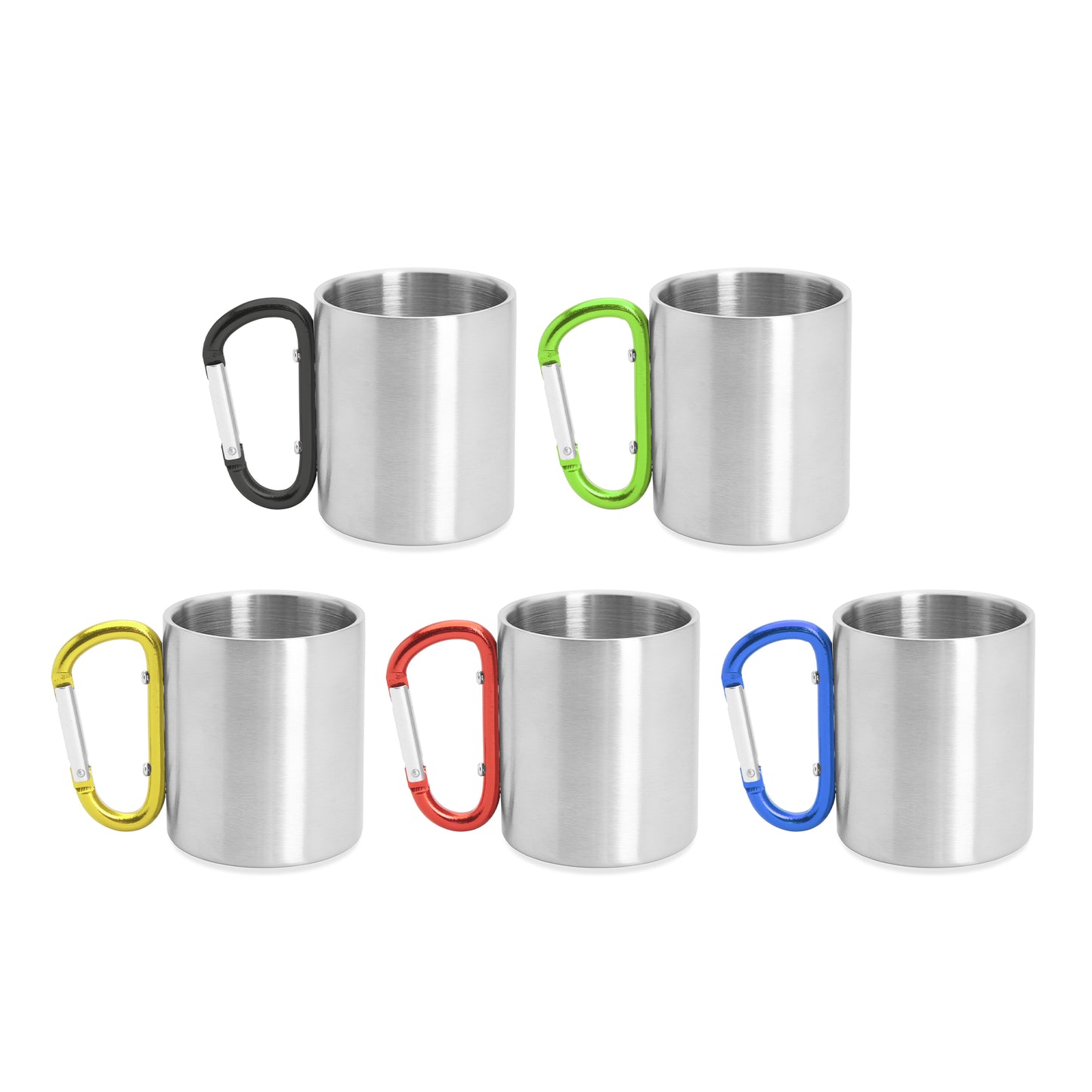 Tazza in Alluminio con Moschettone 230 ml – Personalizzabile  – PS 00530 PRS