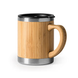 Tazza Termica in Acciaio Inossidabile e Bambù PANA – Doppia Parete – 340 ml – PS 00531 PRS