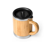Tazza Termica in Acciaio Inossidabile e Bambù PANA – Doppia Parete – 340 ml – PS 00531 PRS