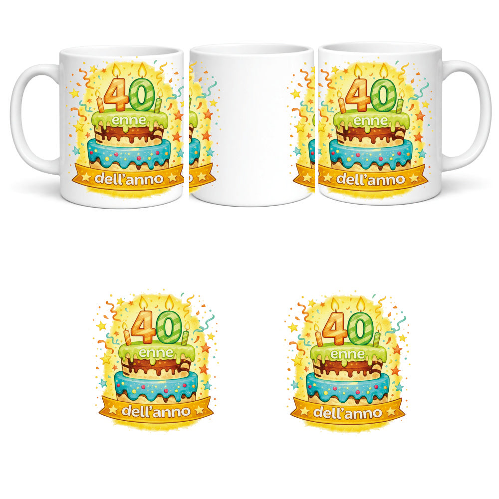 Tazza in Ceramica Torta di compleanno – Tazza Personalizzata PS 09370-0004