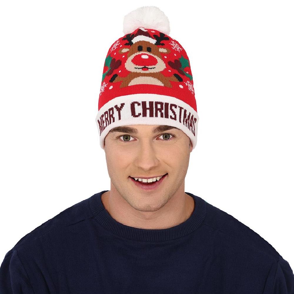 Cappello di Natale Effetto Lana – Berretto Natalizio – PS 33554
