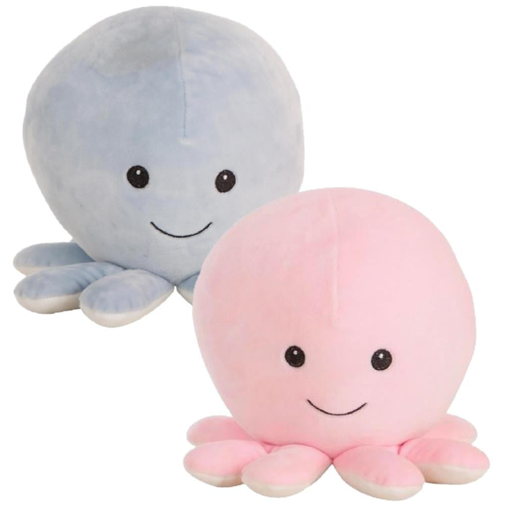 Peluche Polipo in Morbidissimo Peluche – Rosa o Celeste – 25 cm Cod. PS 41255