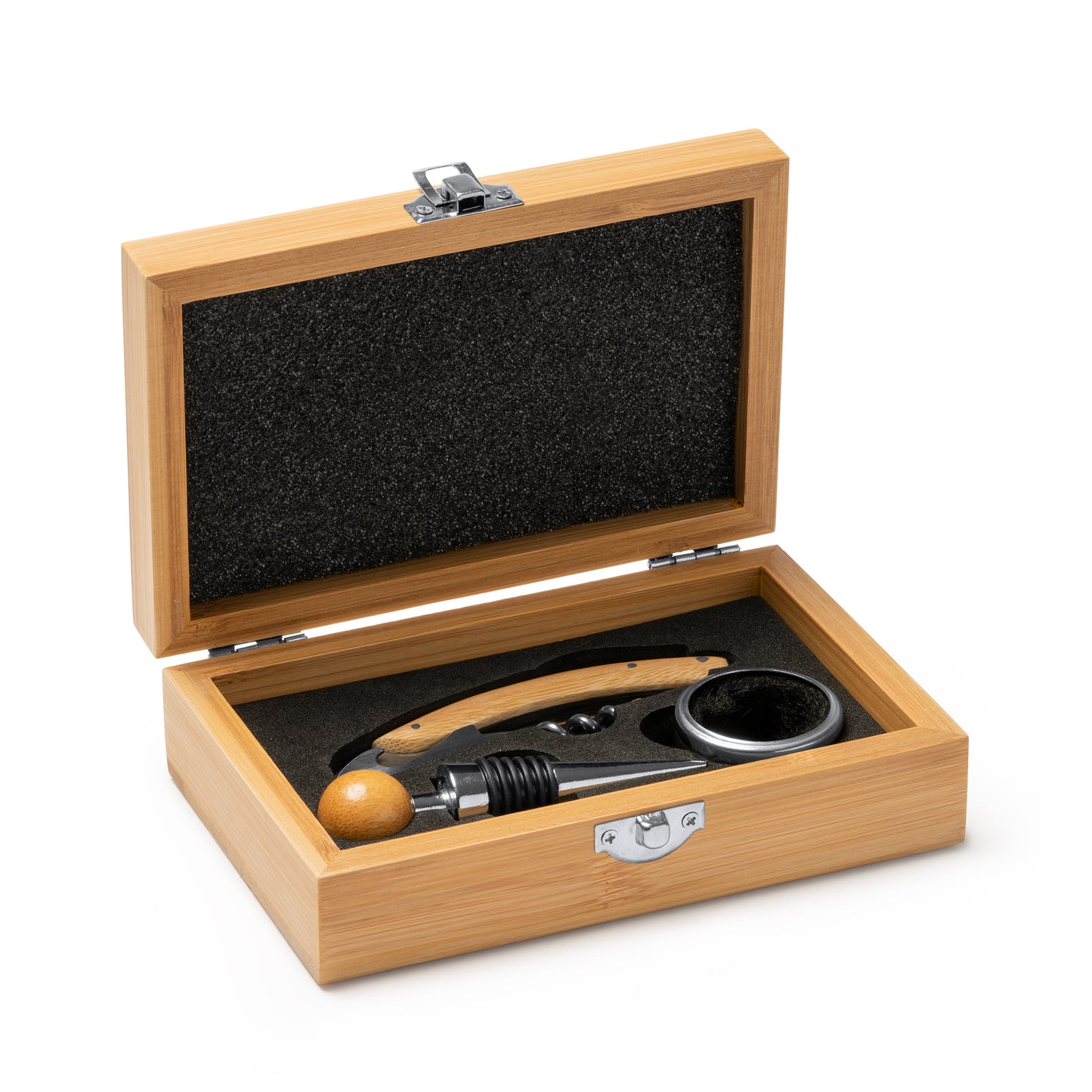 Set da Vino in Bambù con Accessori – Personalizzabile – PS 32951