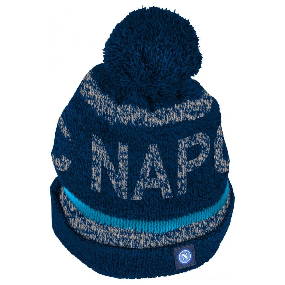 Cappello SSC Napoli Berretto con PonPon Jacquard – Gadget Tifosi – PS 41326