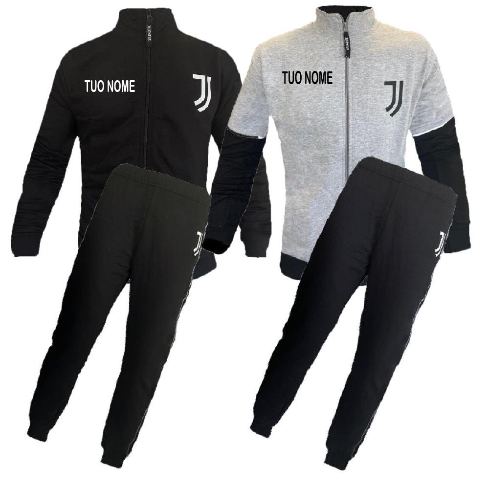 Tuta / Pigiama Juventus FC Homewear Full Zip – Felpa in Cotone – Ragazzo / Uomo – PS 41386